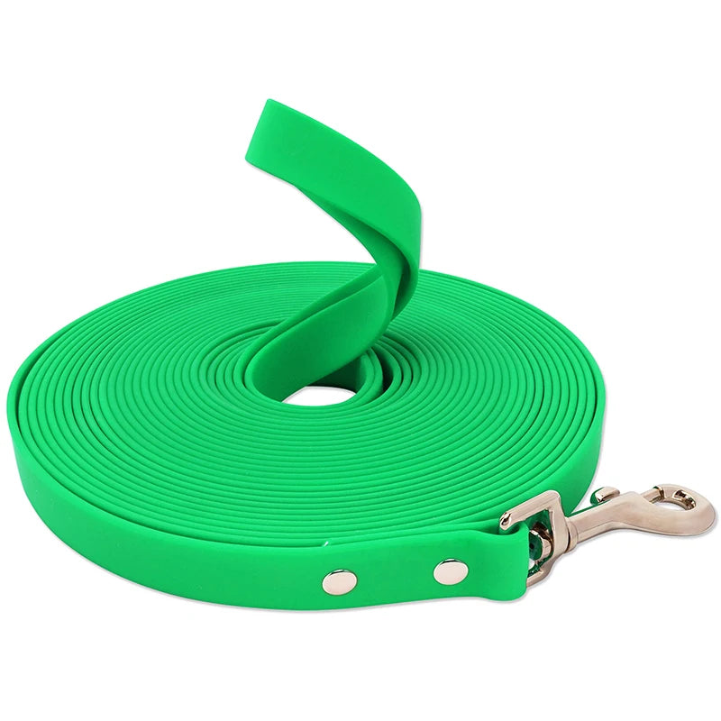 Waterproof Dog Leash PVC Dog Leash Recall Long Line For Beach,Swimming,Tracking,Training Dogs Lead for Pet,Medium and Large Dogs