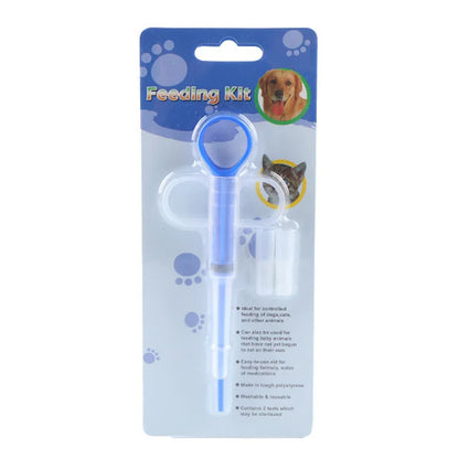 Pet Medical Feeder Syringe - Red, Blue, Green