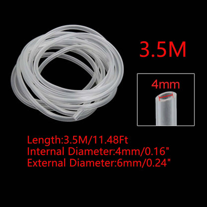 UXCELL Aquarium Flexible Pump Hose Oxygen Circulate Pipe Silicone Tube Water Connector ID 4mm Parts Tools Fish Tank Accessories