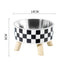 A Cat Bowl For Cats And Dogs, Simple Polka-dot Stainless Steel Pet Tall Bowl, Drinking Water, Anti-overturn Water Bowl, Food Bas