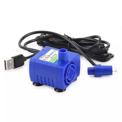 Silent AC Water Pump DC Power-off Water Pump Easy To Light Light Disassemble Pet Two-color Pump LED Fountain D9U9