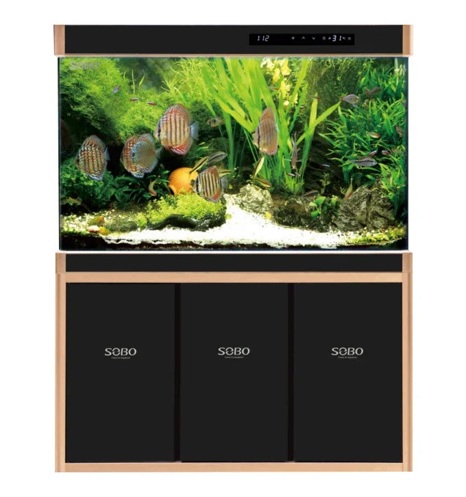 SOBO Aquarium Fish Tank Ecological Black glass indoor fish aquarium for aquarium fish