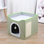 Cats Bed for Winter Halloween Houses Warm Accessory Beds Cushions Pet Accessories Dog Mat Goods All Basket Things Habitats House