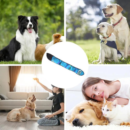 Snake Dog Toy With Squeakers Plush Puppy Toys With Squeakers At The Tail Blue Rainbow Squeaky Pet Snake Toy Long Dog Toys For