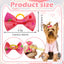 30PCS Dog Bow With Rubber Band Dog Hair Accessories Handmade Movable Puppy Bows For Dogs and Cats Cute Pet Accessories