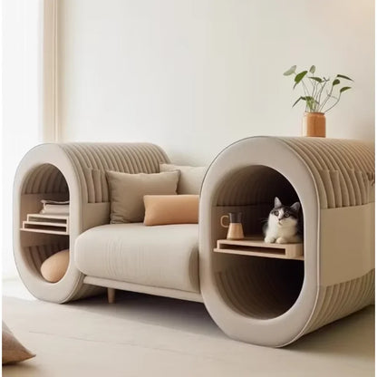 3D Print Cat Bed Kennel Pet Sofa Scratch-Resistant Easy to Clean Pets and Humans Sharing Furniture Customized
