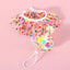 Pet Birthday Accessories Small Dog Cat Birthday Hat with Bandana Collar Pet Birthday Decorations for Kitten Pet Party Outfits
