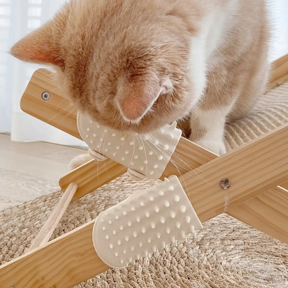 Pet Cat Hair Removal Massage Comb Cats Scratching Rubbing Brush kitten Grooming Self Cleaning Wall Corner Cat Scratcher Combs