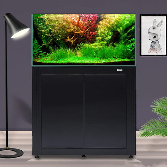 450L 119Gallon CADE Glass Aquarium Marine Fish Tanks With Cabinet