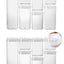 7pcs/set Food Storage Containers Plastic with Lids Kitchen Storage for Rice Sugar Flour Pasta Cereal Storage Containers