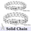 Gold Dog Chain Collar with Pendant A 15/19mm Wide Cuban Link Strong Stainless Steel Chew Proof Collar for Small Medium Large Dog