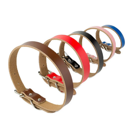 Adjustable Dog Collars Genuine Leather Pet Dog Collar Leash Lead For Small Medium Large Dogs Bulldog Pugs Beagle Dogs Supplies