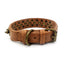 Bronze Spiked Studded Leather Dog Collars For Small Medium Large Dogs Pet Spike Collar Rivets Anti-Bite Pet Products Neck Strap