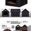 Kennel Winter Warm Waterproof Removable Washable Closed House Kennel Villa Small Dog Corgi Law 11 Pet Nest