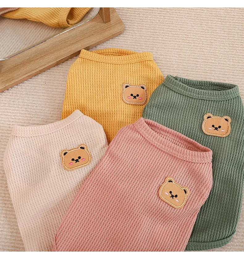 Summer Cool Dog Clothes New Dogs Pet Vest For Puppy Breathable Vest T-shirt Costume Bulldog Dog T-shirt Outdoor Pets Clothing
