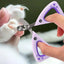 Cat Nail Trimmer Pet Nail Clippers For Small Animals Sharp & Safe Stainless-Steel Circular Cut Hole Design Grooming Tool For