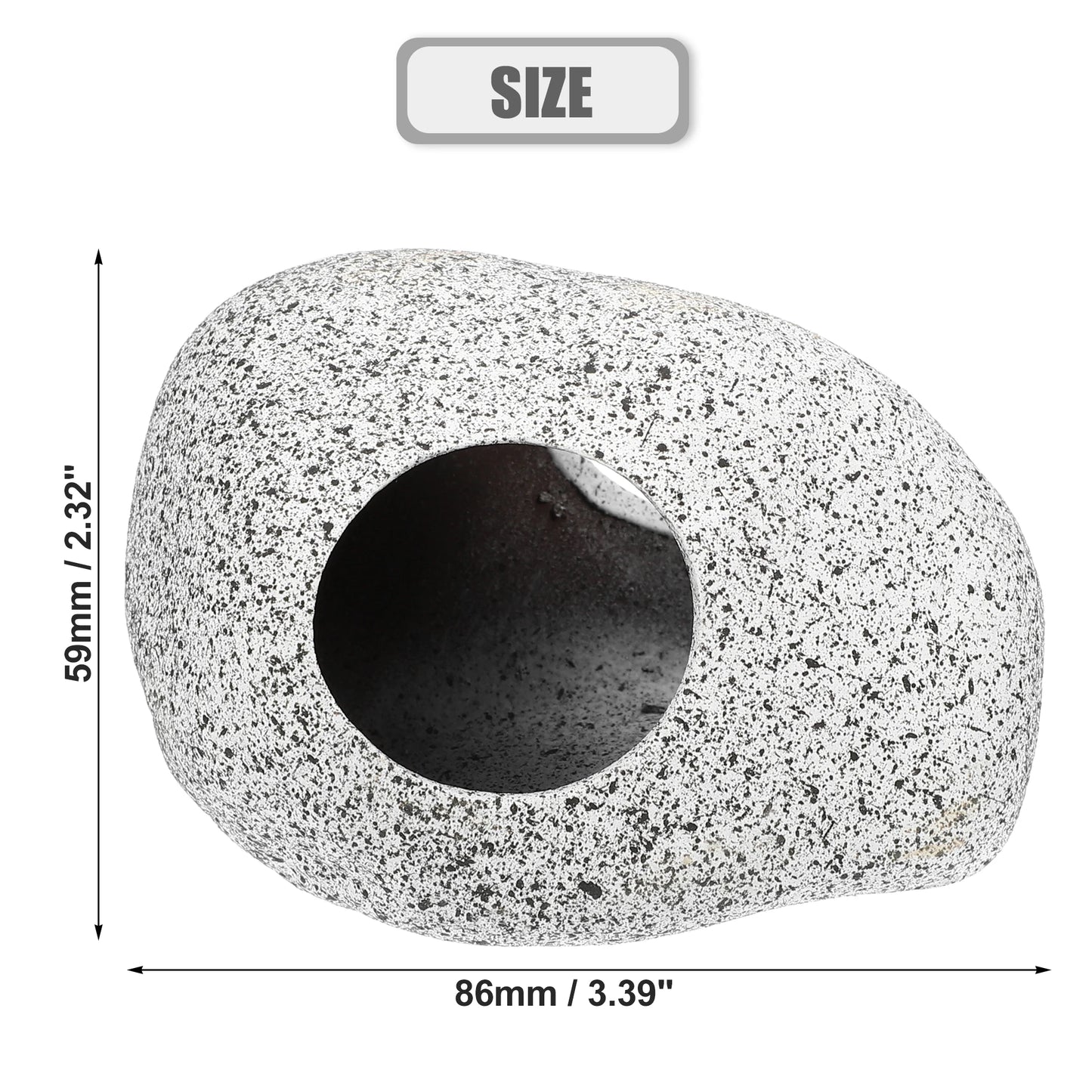 UXCELL Fish Tank Hideaway Rock Cave Ceramic Aquarium Decoration Fish Shrimps Shelter Pet Pottery House Canister Accessories