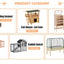 Easy Opening Wooden Animal Cage with Interior Stairs Small House for Hamsters Chinchillas Rabbits Cats Dogs