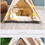 NK0 Internet celebrity ins pet tent teddy kennel corgi dog bed cat litter four seasons medium and small dog semi-closed removabl