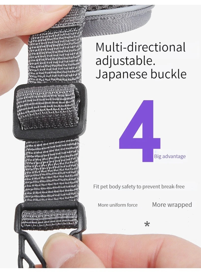 Dog Harness for Big Dog Vest Fashion Chest Strap Reflective and Breathable Cat Walking Rope Dog Rope Cat Harness