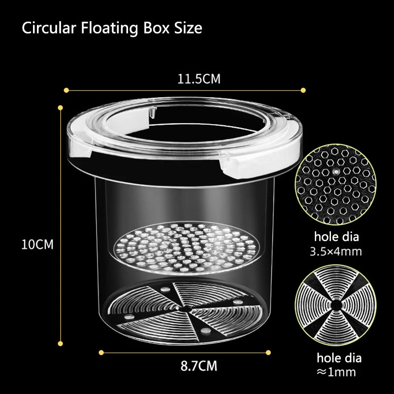 Floating Fish Breeding Isolation Box Aquarium Breeder Feeder Plastic Fish Tank Hatching Incubator Aquarium Hatchery Accessories