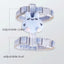 Cartoon Nylon Pet Dog Collar Accessories Anti Break Cat Small Puppy H-Shaped Harness Leash Set Travel Chihuahua Pet Accessories