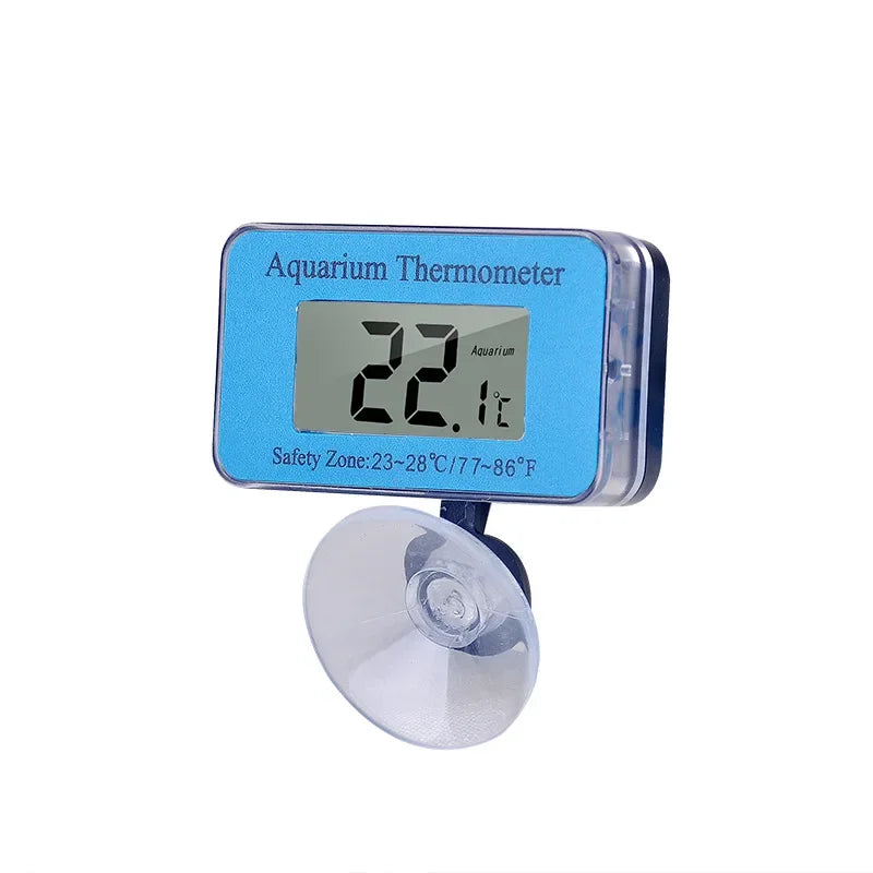 Aquarium Waterproof  Thermometer LCD Digital Fish Tank Submersible Thermometer Meter Temperature Control with Suction Cup