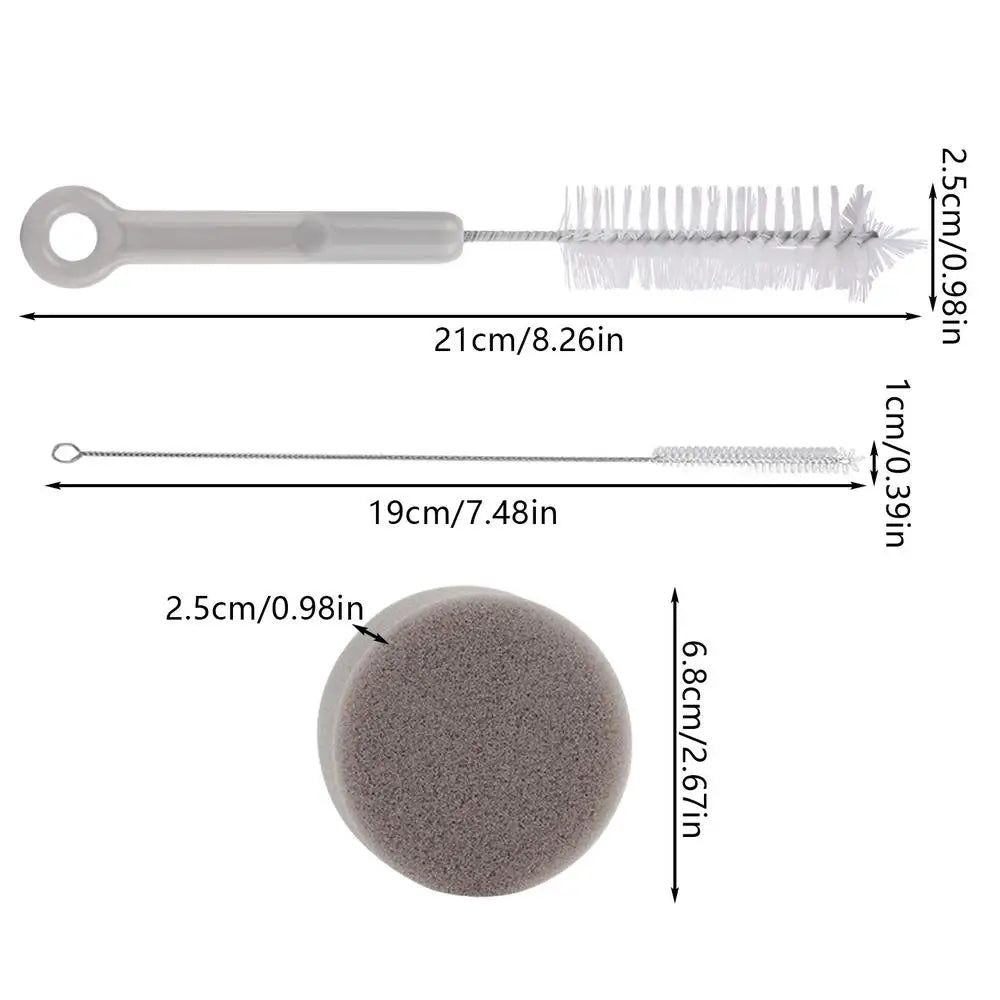 Pet Water Fountain Cleaning Brush Kit Cat Fountain Brush Cleaning Kit Cat Water Dispenser Scrub Brush Pet Fountains Cleaning Set