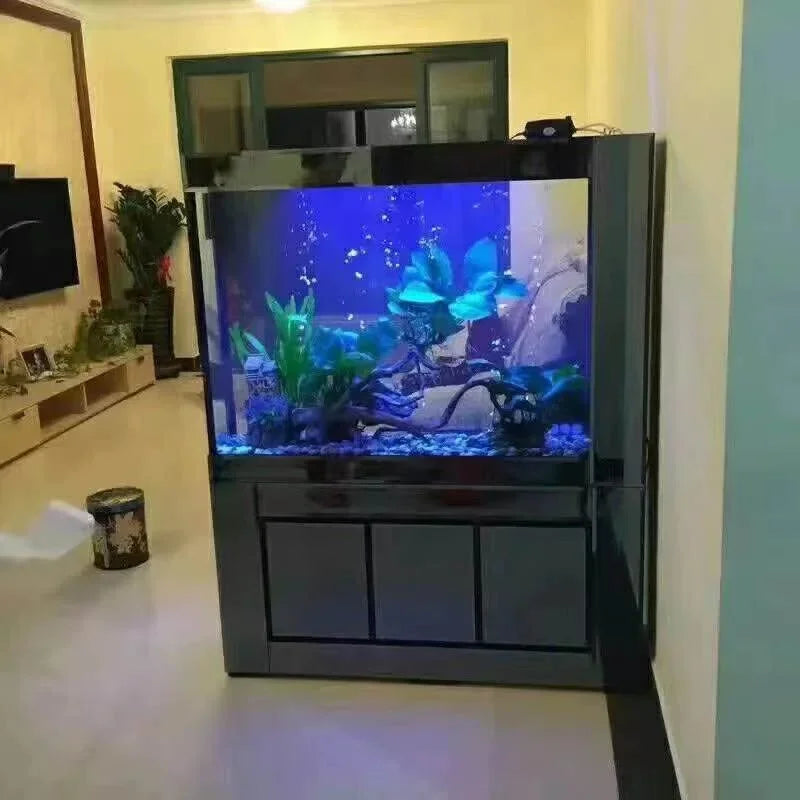 Cade The Latest Coral Super White Glass Aquarium Fish Wide No Border Aquarium Tank
