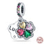 Fit Pandora 925 Original Bracelet 925 Silver Plate Flower Bird Series Charms Beads For Women Fashion DIY Jewelry Gifts Making