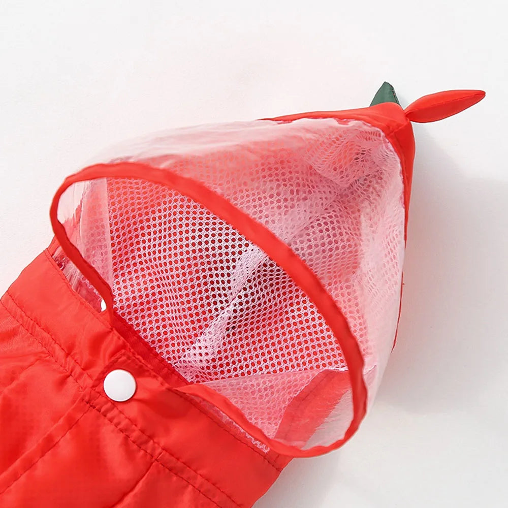Frog Dinosaur Shape Dog Raincoat Costume for Medium and Large Dogs Waterproof Pet Jumpsuit Clothes Dog Rain Jacket for Labrador