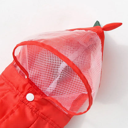 Frog Dinosaur Shape Dog Raincoat Costume for Medium and Large Dogs Waterproof Pet Jumpsuit Clothes Dog Rain Jacket for Labrador