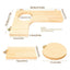4 Pieces Hamster Wood Platform Set Wood Round Station Board L-shaped Round Hole Standing Platform Hamster Cage Accessories