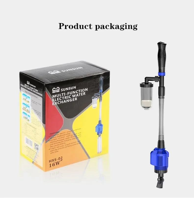 Electric Fish Tank Gravel Cleaner Automatic Aquarium Cleaner Water Change Pump Aquarium Siphon Vacuum Cleaner Water Filter Pump
