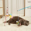 Cat Toy Cat Teaser Sticks Ocean Fish Playing Cat Stick Pet Supplies Biting Cat Toys Cat Mint Doll Feather Throwing Interaction