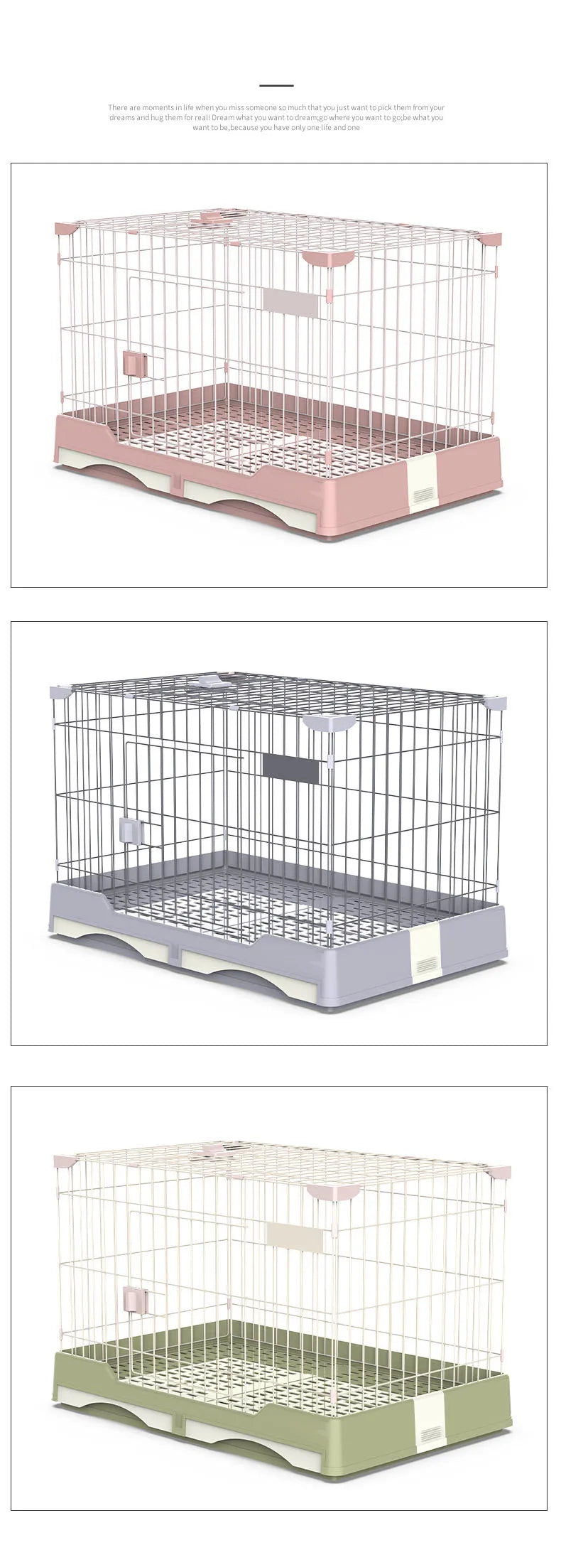 Double Drawer Rabbit Cage Pets Animal Cages Hamster Cages With Wheels