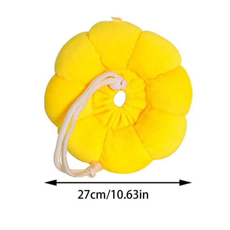 Elizabethan Collar For Cats Adjustable Cotton Sunflower Shape Collar Protective Collar For Small Cats & Dogs Cute Breathable Eli