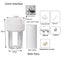 External Aquarium Canister Filter Quiet Sponge Filter Bucket No Pump Suitable for Small Fish Tanks Wall Mounted filter bucket