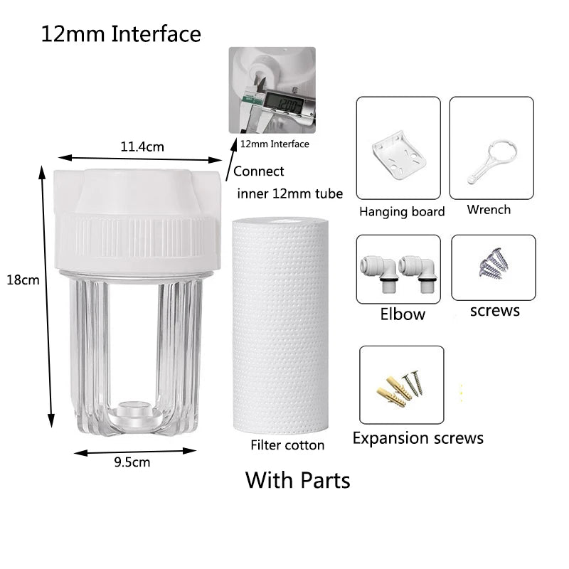 External Aquarium Canister Filter Quiet Sponge Filter Bucket No Pump Suitable for Small Fish Tanks Wall Mounted filter bucket
