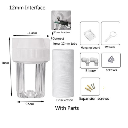 External Aquarium Canister Filter Quiet Sponge Filter Bucket No Pump Suitable for Small Fish Tanks Wall Mounted filter bucket