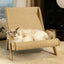 Sisal Cat Chair Wooden Cat Lounge Chair Cozy Stable Pet Furniture Pet-Friendly Multi-Functional Cat Scratcher Cat Beach Chair