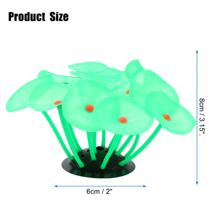 UXCELL Plastic Luminous Plants Glowing Artificial Simulation Coral Aquarium Decoration Underwater Ornament Fish Tank Accessories