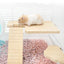 Functional Wooden Hamster House Desk Platform Pet Stand Toy Station Board Pet Products Hamster Cage Golden Bear Toy Supplies