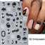 2pcs Black Cat Nail Stickers 3D Cute Cartoon Animal 3D Self-Adhesive Nail Art Decals Sliders Decorations Manicure Accessories
