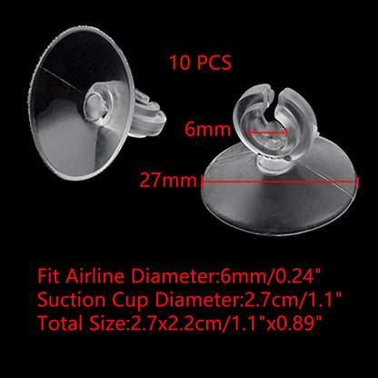UXCELL Aquarium Suction Cup Air Tube Holder Sucker for Fish Tank Air Line Oxygen Tube Hose Pump Suction Cups Pet Accessories Set