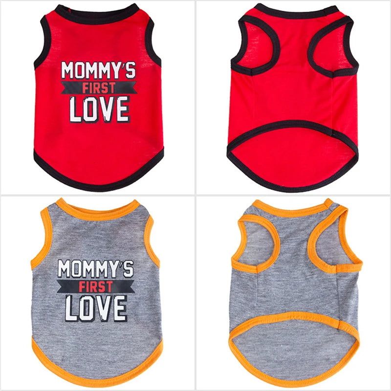 Lovely Cotton Pet Vest for Small Dogs Summer Puppy Dog Cat Clothes Pomeranian Poodle Chihuahua Shirts mascotas Clothing Apparels