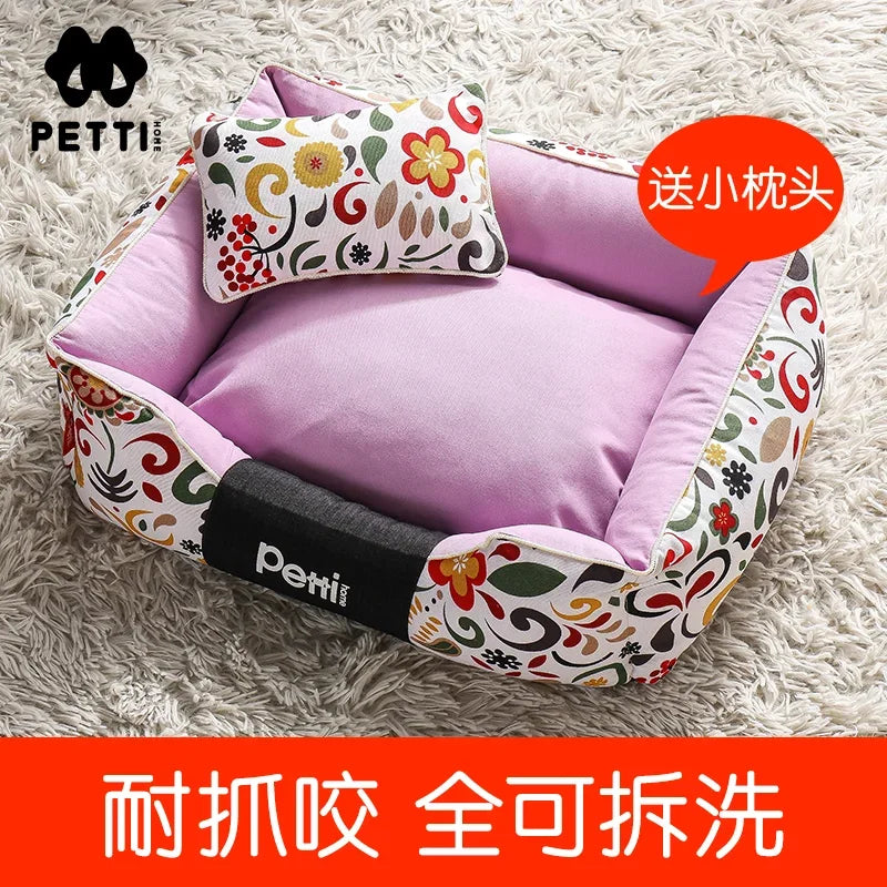 Master's house, kennel cat litter can be dismantled and washed in all seasons, small dog teddy dog pad Internet celebrity dog be
