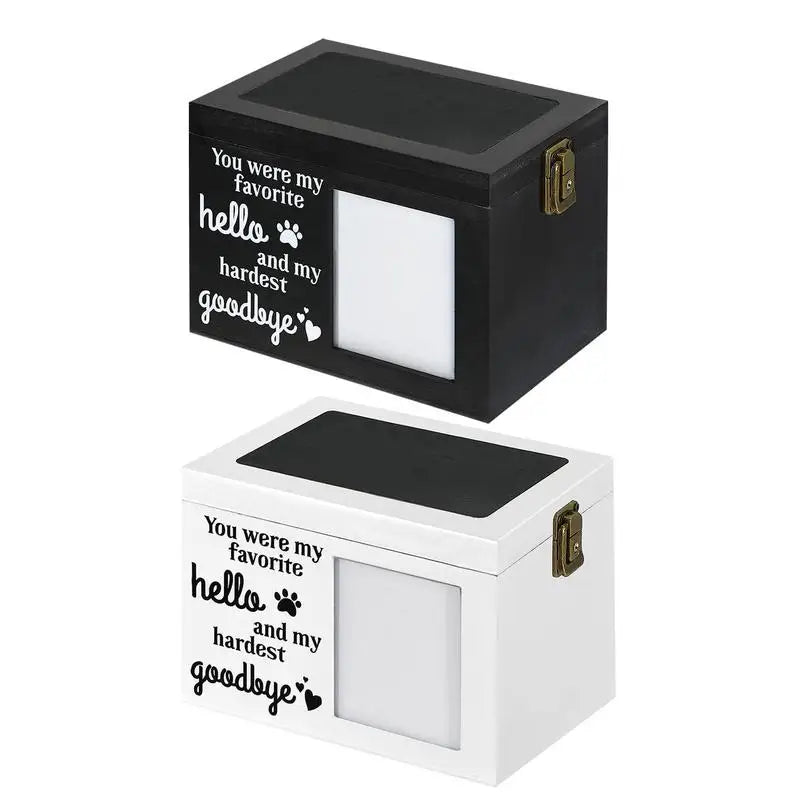 Pet Cremation Box Wooden Photo Frame Memorial Box Large Memorial Urns Pet Ashes Photo Box Dog Urns Pet Cremate Urn For Dog Or
