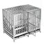 Stainless steel dog cage with partition mother and child cage square tube double cage large pet golden retriever ken