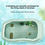 Turtle Tank Aquarium Baby Turtle Habitat With Lid Pet Turtle Habitat Detachable Double Layers Turtle Tank Anti-Slip Tortoise